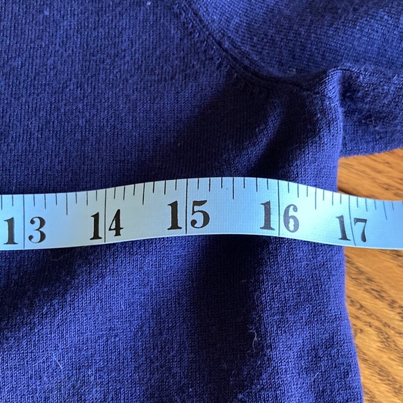 Chico’s, 0, small, deep blue sweater, rolled neck, EUC - Picture 10 of 11